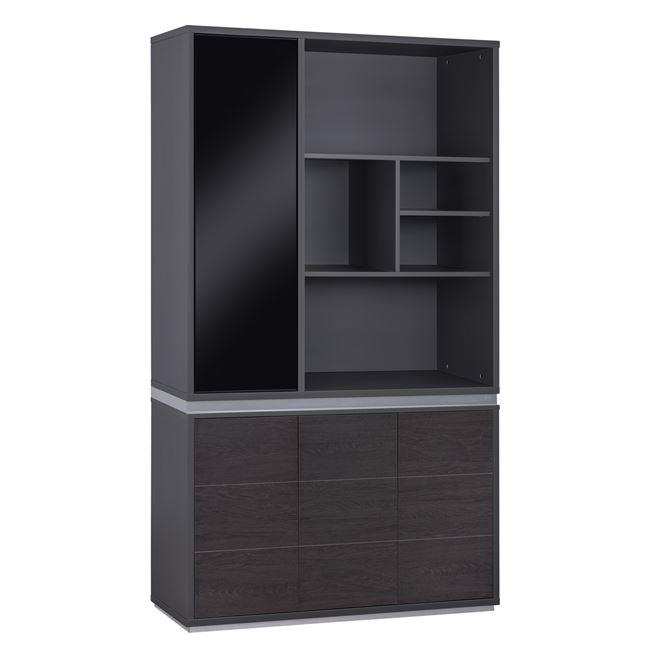Βιβλιοθήκη γραφείου C2091L Επαγγελματική Rosewood 120x40x200 εκ. Βιβλιοθήκη γραφείου C2091L Επαγγελματική Rosewood 120x40x200 εκ.