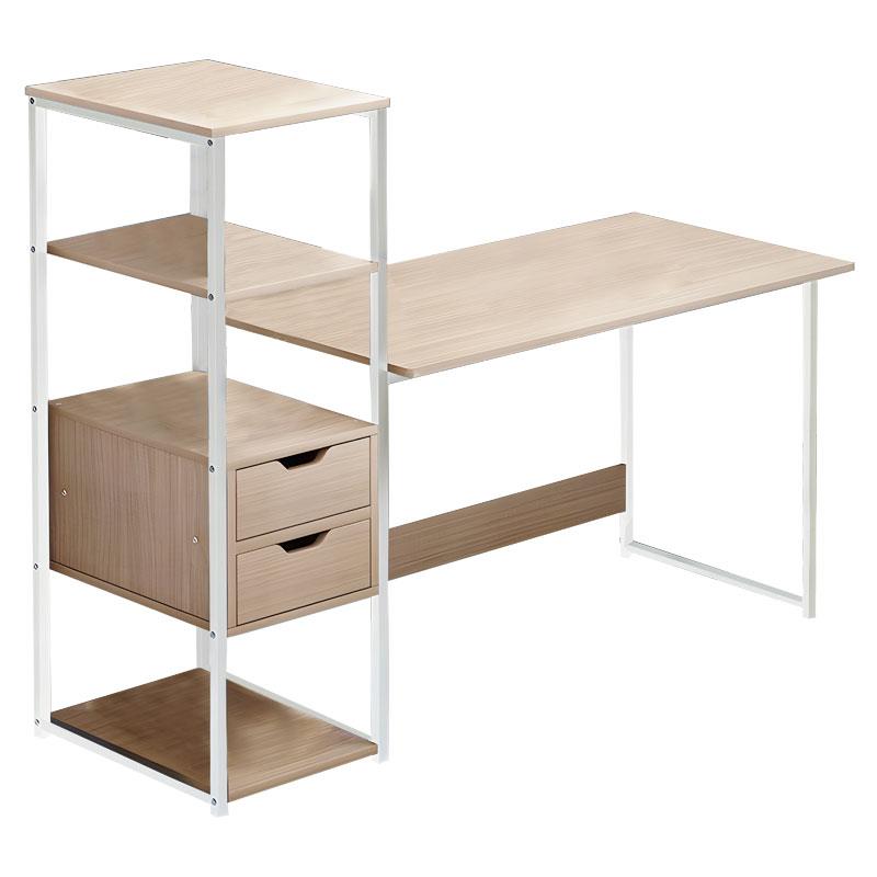 Γραφείο Zayn ΙΙ με ραφιέρα-MDF φυσικό-λευκό 107x40x110εκ Γραφείο Zayn ΙΙ με ραφιέρα-MDF φυσικό-λευκό 107x40x110εκ
