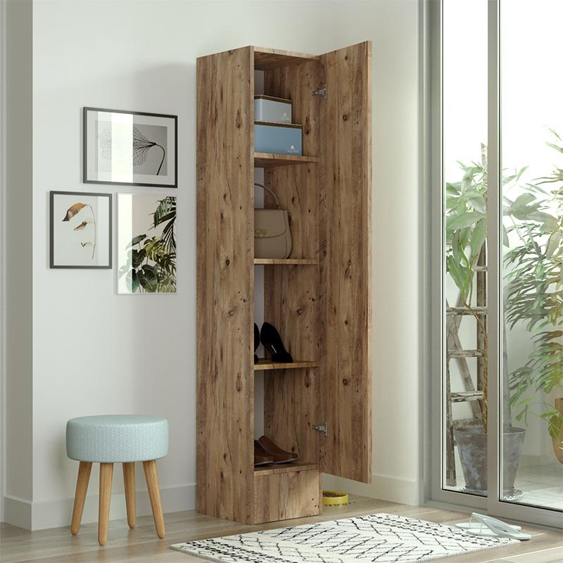 Ντουλάπι-στήλη Xara sonoma 35.5x35.5x180εκ Ντουλάπι-στήλη Xara sonoma 35.5x35.5x180εκ
