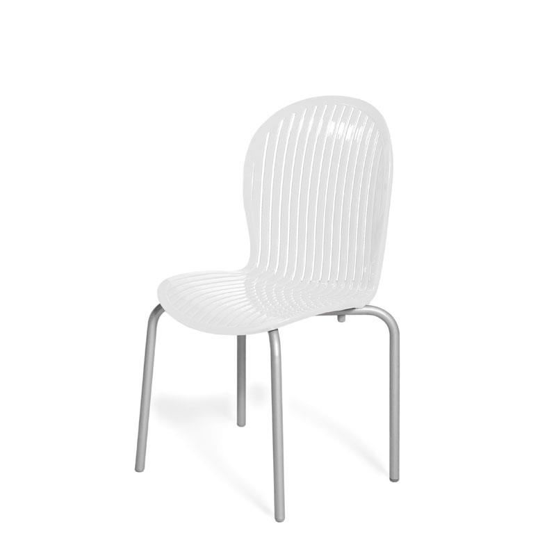Καρέκλα Peri Λευκό 88x55x55 εκ.