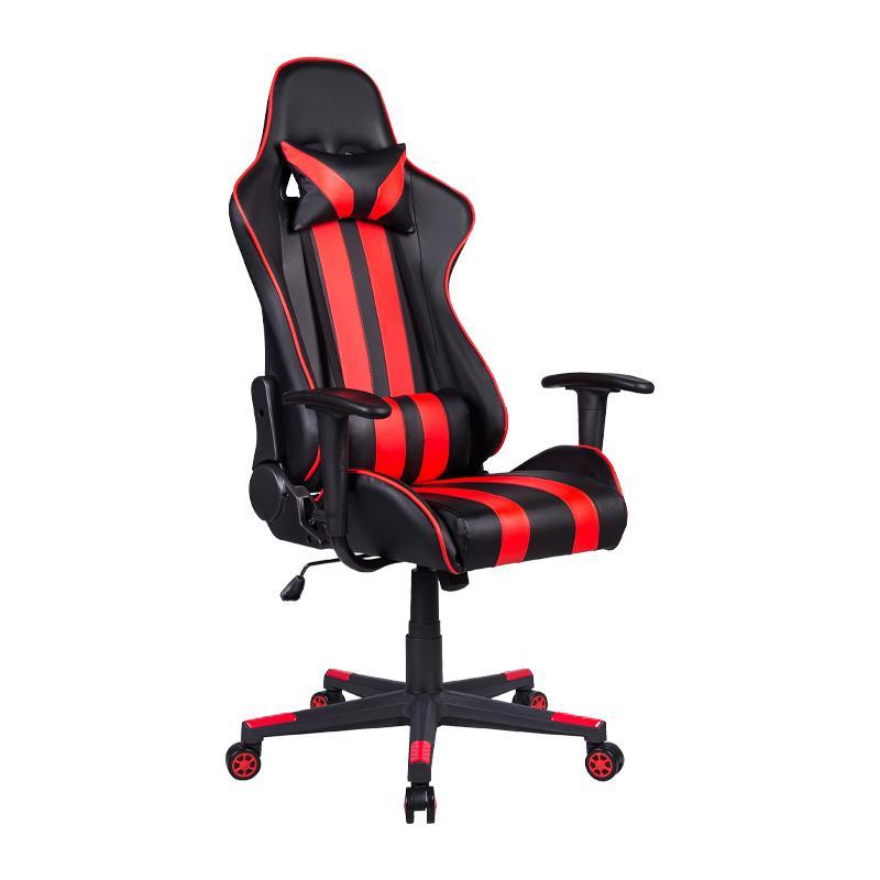 Καρέκλα Gaming SAR-12 Fylliana Μαύρο - Κόκκινο Τεχνόδερμα 64x53x135 εκ.
