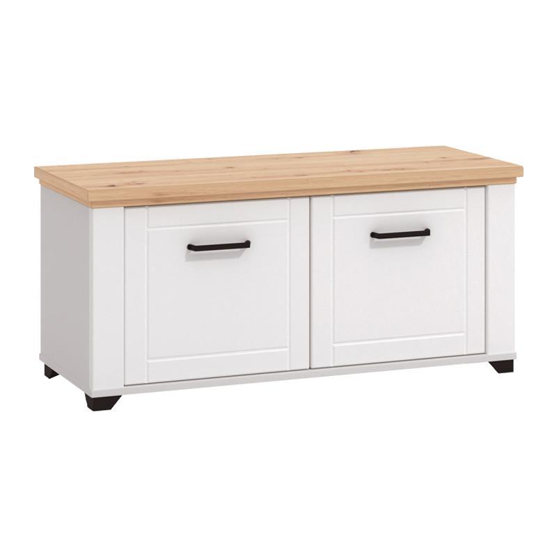 Έπιπλο Εισόδου Valencia KOM Λευκό - Artisan Oak - Λευκό Μάτ 103,5x41x47,5 εκ. Έπιπλο Εισόδου Valencia KOM Λευκό - Artisan Oak - Λευκό Μάτ 103,5x41x47,5 εκ.