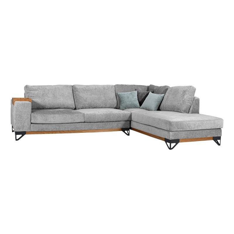 Γωνιακός Καναπές Angelo Fylliana Δεξιά Γωνία Γκρί 300x230x95 εκ. Γωνιακός Καναπές Angelo Fylliana Δεξιά Γωνία Γκρί 300x230x95 εκ.
