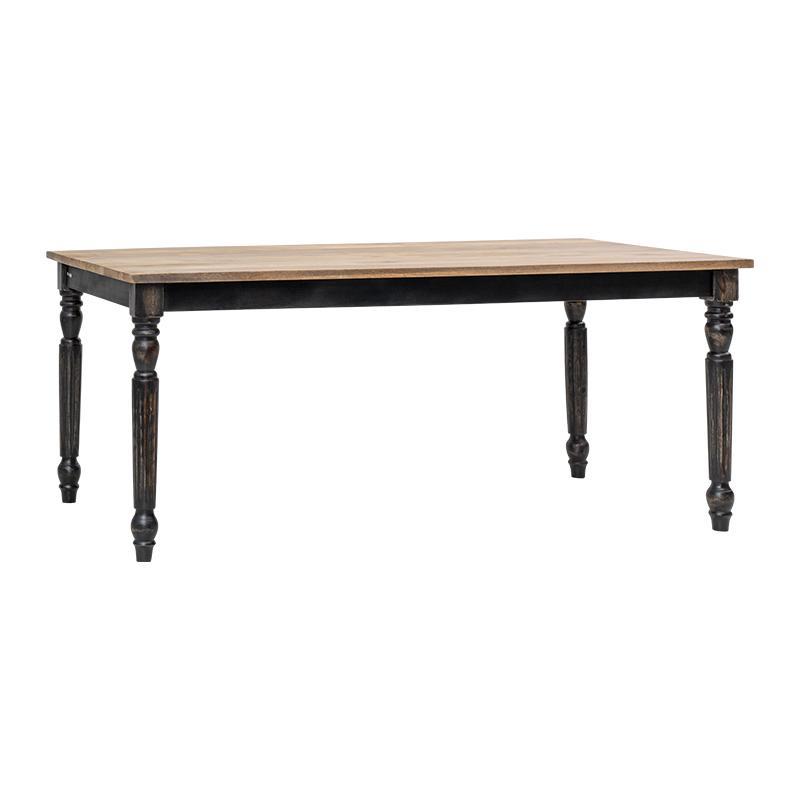 Τραπέζι Τραπεζαρίας Kanpur Fylliana Γκρί 180x90x76 εκ.