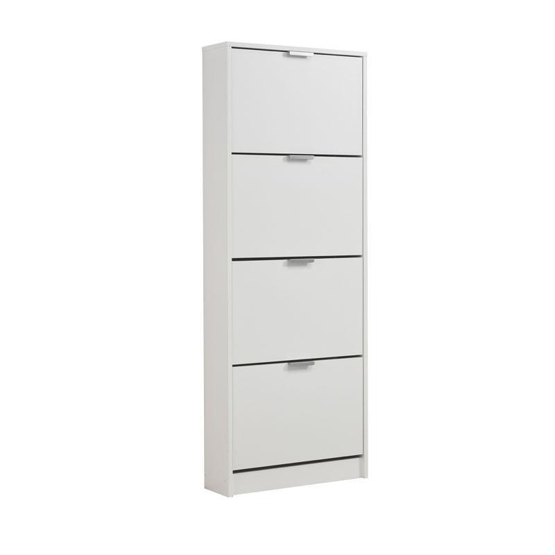Παπουτσοθήκη Base 14 Λευκό 58x18x155,5 εκ.