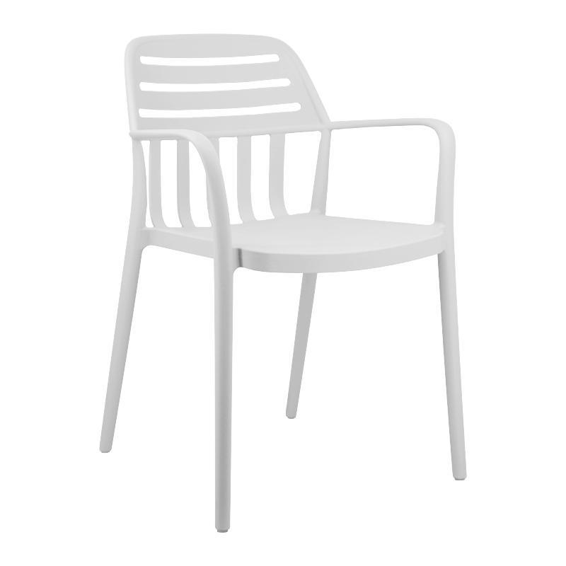 Καρέκλα Eviana Fylliana Λευκό 53x56x81 εκ.