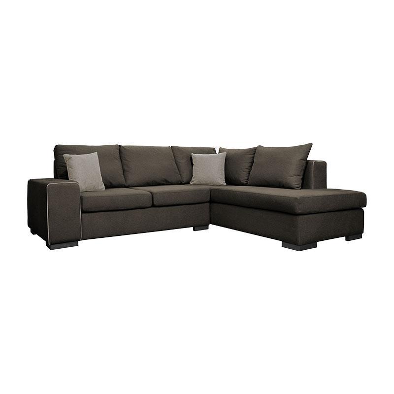 Γωνιακός Καναπές New Toulouse Fylliana Δεξιά Γωνία Taupe - Μόκα 260x205x93 εκ.