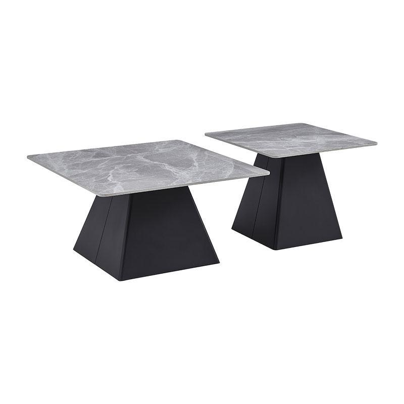 Σετ 2 Τραπεζάκια Σαλονιού 6050 Fylliana Γκρί 80x80 + 60x60 εκ. Σετ 2 Τραπεζάκια Σαλονιού 6050 Fylliana Γκρί 80x80 + 60x60 εκ.
