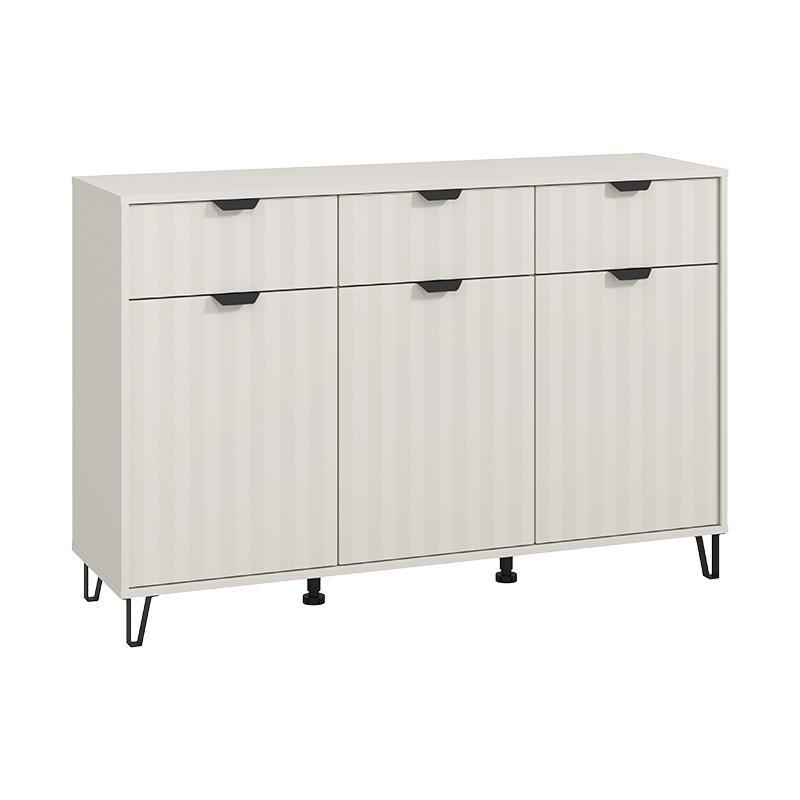 Κομότα - Μπουφές Brest 3K3F Cashmere - Cashmere Ματ 138x40x90 εκ. Κομότα - Μπουφές Brest 3K3F Cashmere - Cashmere Ματ 138x40x90 εκ.
