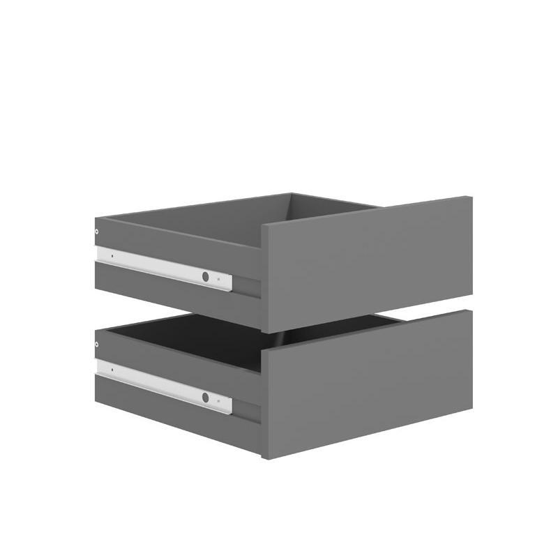 Σετ Συρτάρια 2F Γκρί 45x42x16 εκ.
