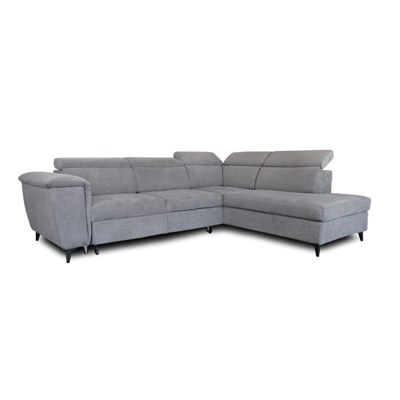 Γωνιακός Καναπές Alessia FL068 Fylliana Δεξιά Γωνία Γκρί 284x216x100 εκ.