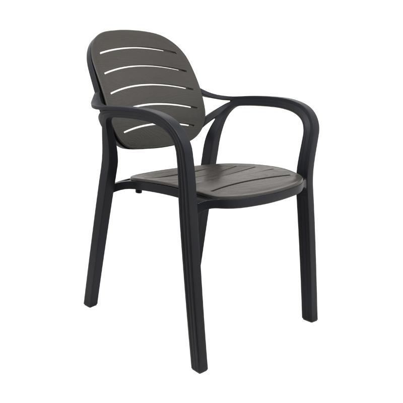 Καρέκλα Rusty Fylliana Ανθρακί 57,5x58x84 εκ.