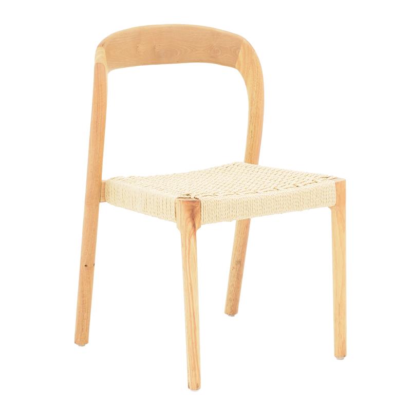 Καρέκλα Tavrine σχοινί-rubberwood σε φυσική απόχρωση 47x59x78εκ Καρέκλα Tavrine σχοινί-rubberwood σε φυσική απόχρωση 47x59x78εκ