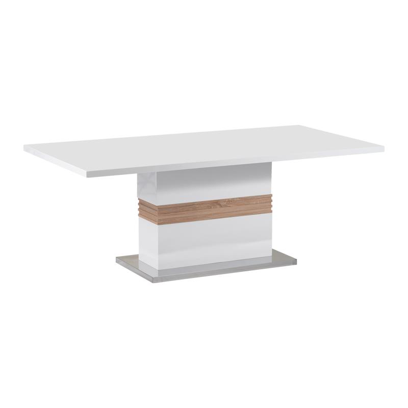Τραπέζι Zoekrin Inart λευκό mdf 200x100x76εκ Τραπέζι Zoekrin Inart λευκό mdf 200x100x76εκ