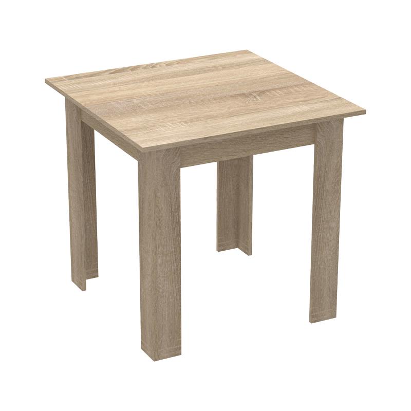 Τραπέζι Manka I μελαμίνη σε sonoma απόχρωση 80x80x77εκ Τραπέζι Manka I μελαμίνη σε sonoma απόχρωση 80x80x77εκ