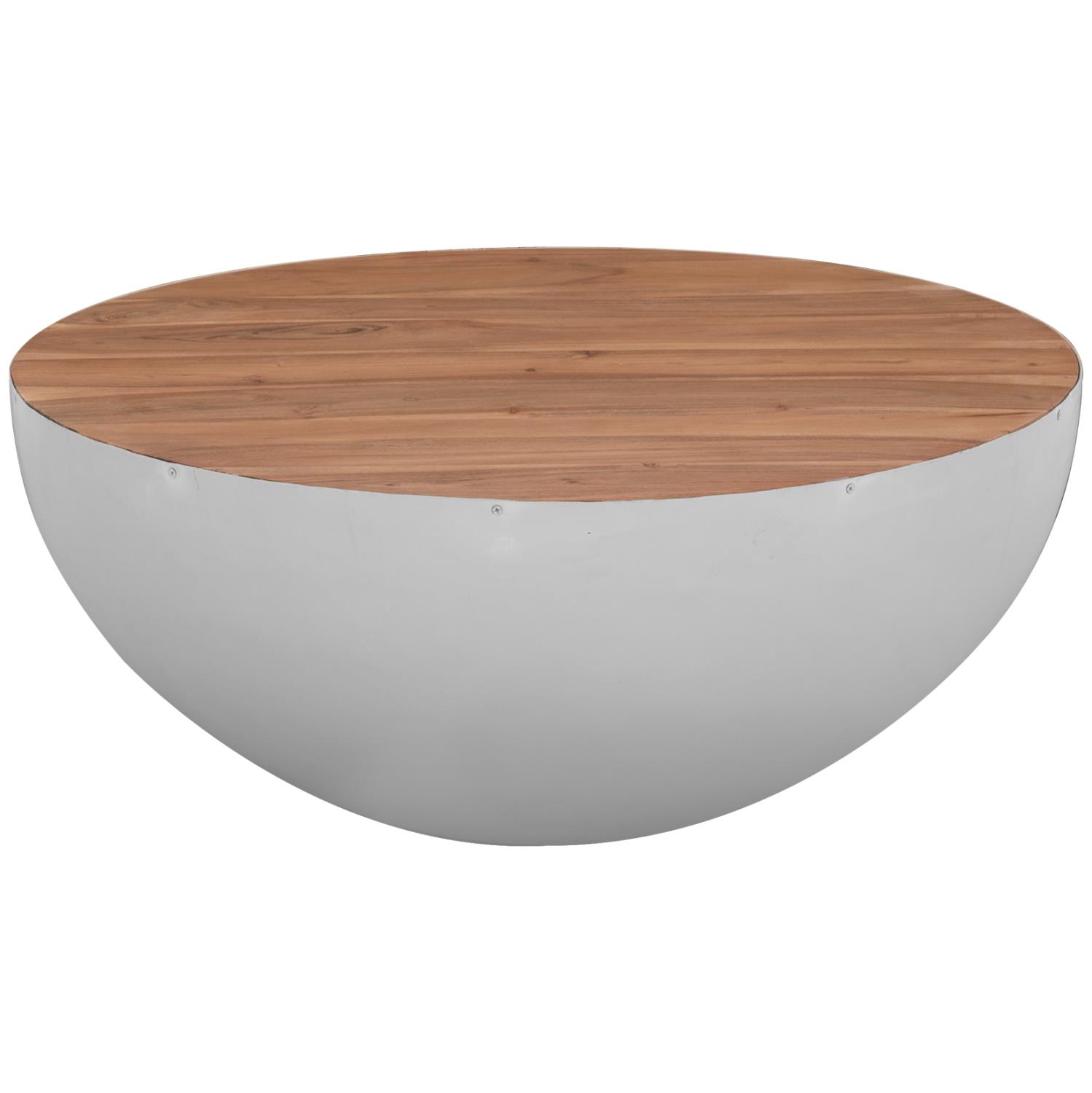 Τραπεζάκι σαλονιού BOWL - Β Διαλογής - απο Μασίφ Ξύλο Ακακίας Λευκό - Φυσικό Φ91x38,5Yεκ. Τραπεζάκι σαλονιού BOWL - Β Διαλογής - απο Μασίφ Ξύλο Ακακίας Λευκό - Φυσικό Φ91x38,5Yεκ.