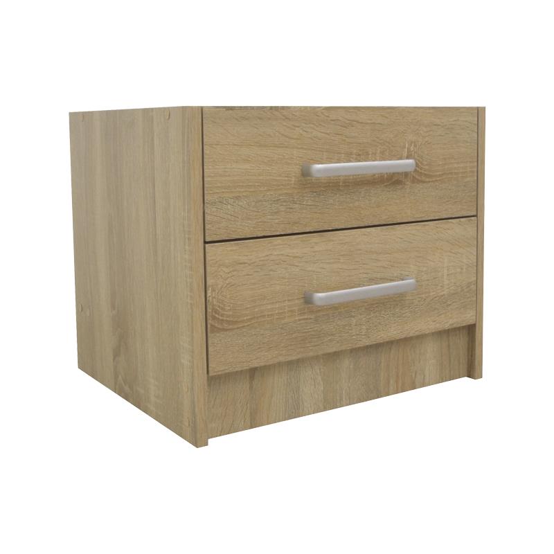 Κομοδίνο OLYMPUS με 2 συρτάρια σε sonoma απόχρωση 47.5x40.5x40.5εκ