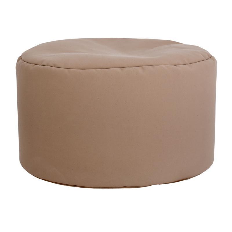 Πουφ Cube Fylliana Στρογγυλό Καφέ 60x60x40 εκ.