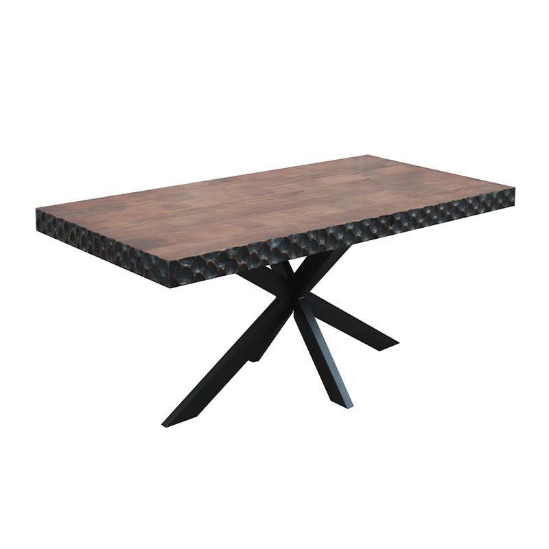Τραπέζι τραπεζαρίας Amrita Fylliana Kαφέ 180x90x75 εκ Τραπέζι τραπεζαρίας Amrita Fylliana Kαφέ 180x90x75 εκ