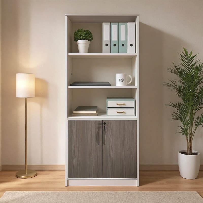 Βιβλιοθήκη γραφείου Armadi σε Sonoma - Λευκό 80x40x200εκ Βιβλιοθήκη γραφείου Armadi σε Sonoma - Λευκό 80x40x200εκ