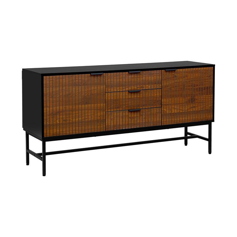 Κομότα - Μπουφές FL2405 Fylliana Μαύρο - Grey Oak 150x40x75 εκ. Κομότα - Μπουφές FL2405 Fylliana Μαύρο - Grey Oak 150x40x75 εκ.