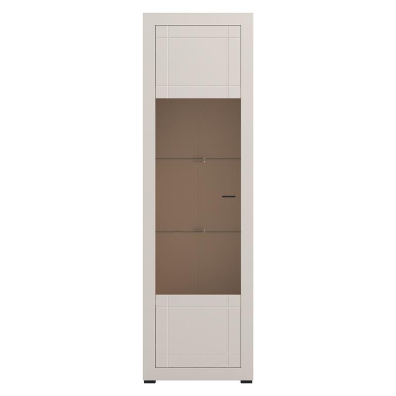 Βιτρίνα WARWICK 1K VS1 194 Cashmere Matt 58x35x194εκ. Βιτρίνα WARWICK 1K VS1 194 Cashmere Matt 58x35x194εκ.