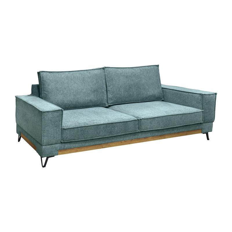 Τριθέσιος Καναπές Loftio Fylliana Mint χρώμα 220x95x89εκ