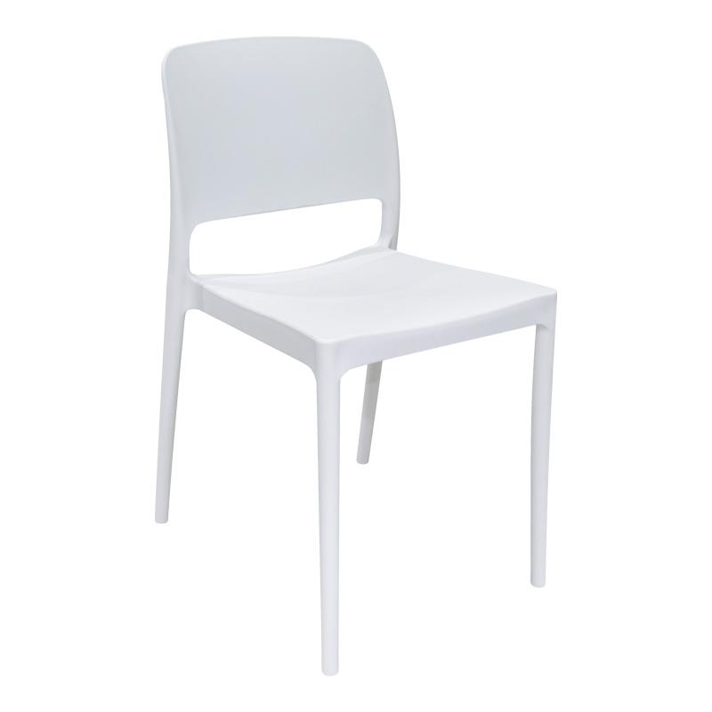 Καρέκλα Fenxy pp σε λευκή απόχρωση 38x42x77εκ