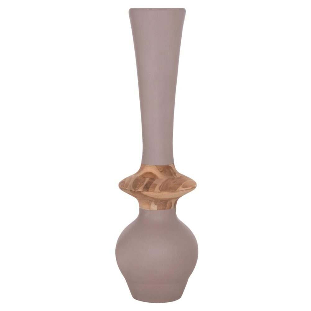 Διακοσμητικό Βάζο Δαπέδου NEBULA C4660.05M Fiber Cement Taupe-Ξύλο Teak Φ45x143Υεκ Διακοσμητικό Βάζο Δαπέδου NEBULA C4660.05M Fiber Cement Taupe-Ξύλο Teak Φ45x143Υεκ