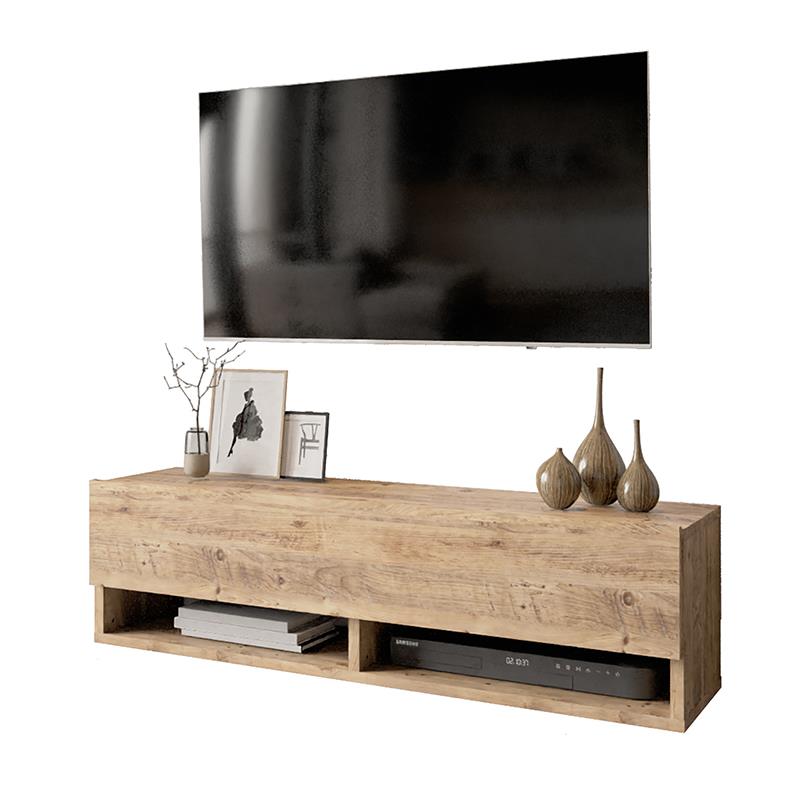 Έπιπλο τηλεόρασης επιτοίχιο Roscoe oak 100x31,5x29,5εκ Έπιπλο τηλεόρασης επιτοίχιο Roscoe oak 100x31,5x29,5εκ