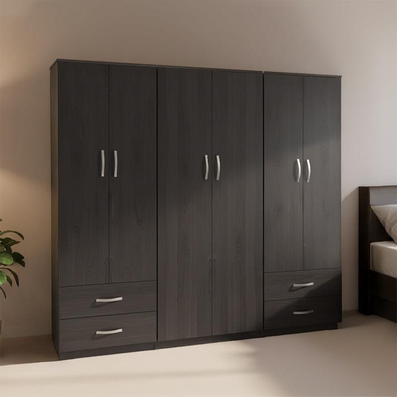 Ντουλάπα εξάφυλλη Lego wenge 240x42x180εκ