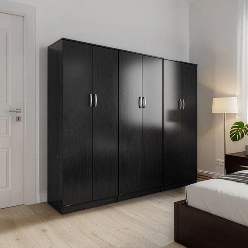 Ντουλάπα εξάφυλλη Lego wenge 240x42x180εκ
