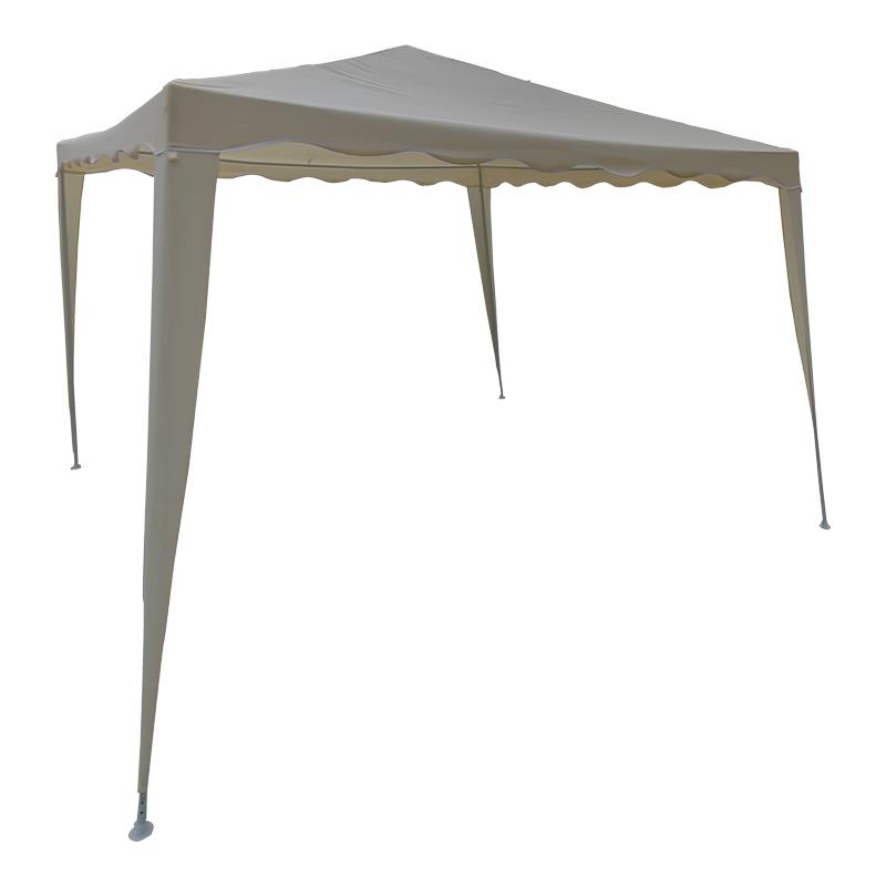 Κιόσκι Gazebo μεταλλικός σκελετός - ύφασμα μπεζ 3x3m Κιόσκι Gazebo μεταλλικός σκελετός - ύφασμα μπεζ 3x3m