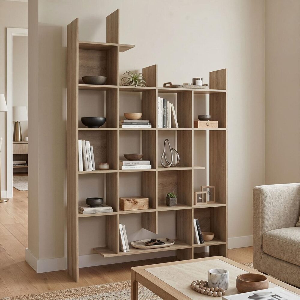 Βιβλιοθήκη Manco sonoma 122x25.5x188εκ Βιβλιοθήκη Manco sonoma 122x25.5x188εκ