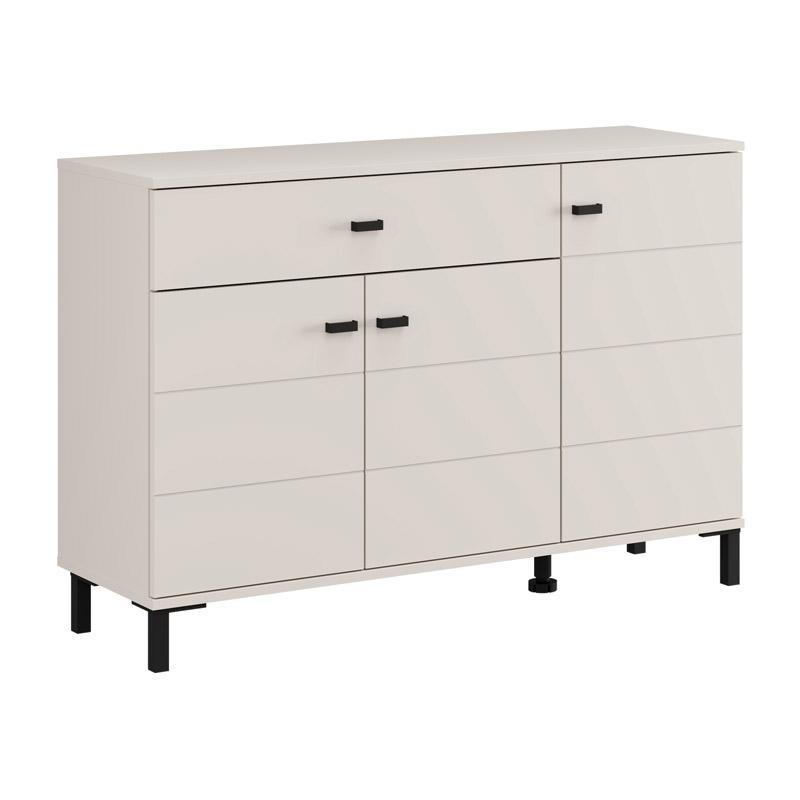 Μπουφές SALAMIS 115 3K1F3V σε Cashmere χρώμα 116x35x78εκ. Μπουφές SALAMIS 115 3K1F3V σε Cashmere χρώμα 116x35x78εκ.