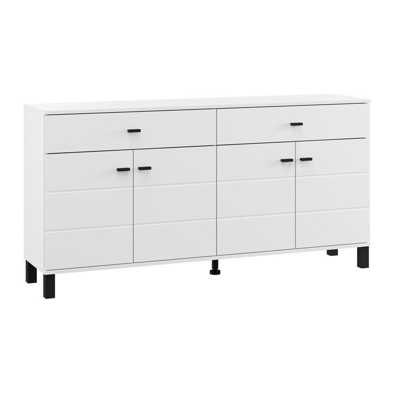 Μπουφές Almond 154 4K2F4V σε Λευκό χρώμα 154x35x78εκ Μπουφές Almond 154 4K2F4V σε Λευκό χρώμα 154x35x78εκ