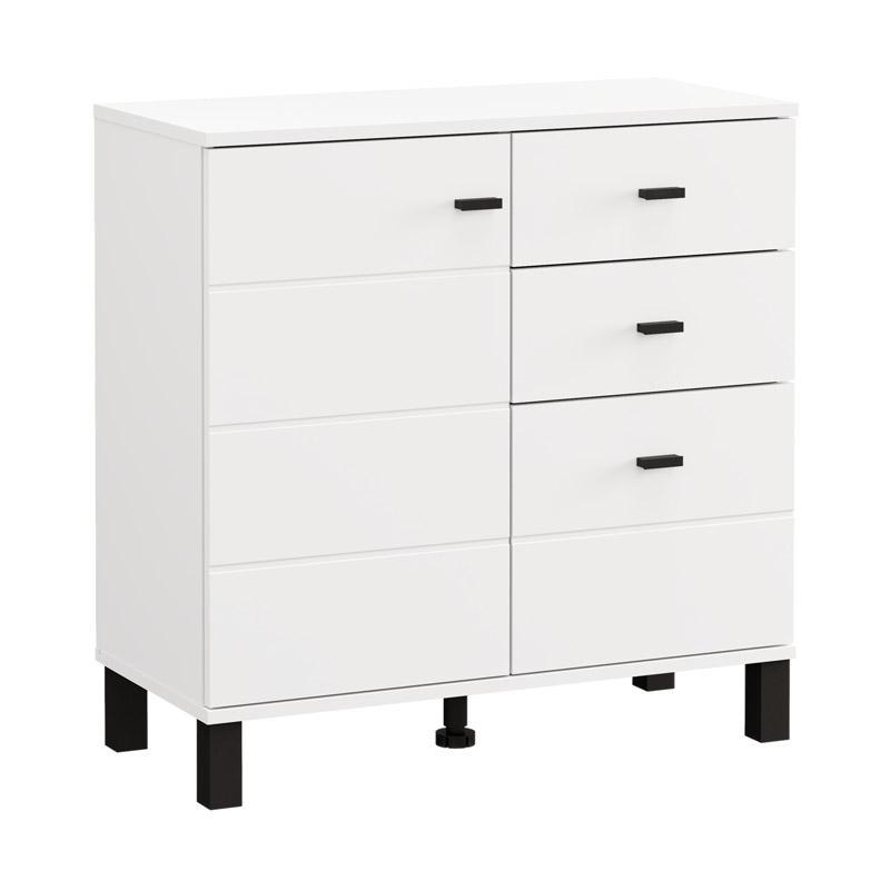 Μπουφές Almond 77 2K3F1V σε Λευκό χρώμα 77x35x78εκ Μπουφές Almond 77 2K3F1V σε Λευκό χρώμα 77x35x78εκ