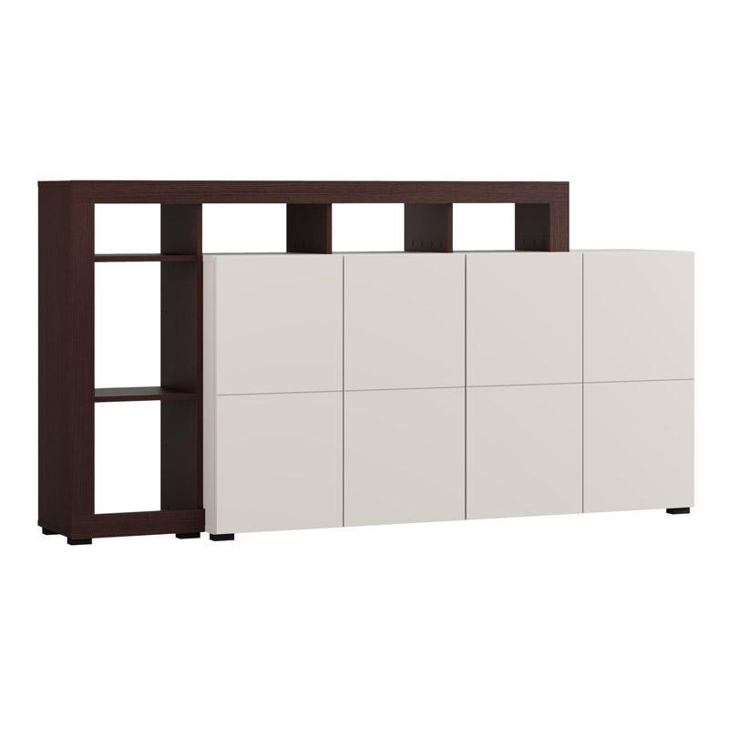 Μπουφές ARGYLL 192 4K4V OP σε Cashmere με Dark Tailor Oak 193x40x100εκ Μπουφές ARGYLL 192 4K4V OP σε Cashmere με Dark Tailor Oak 193x40x100εκ