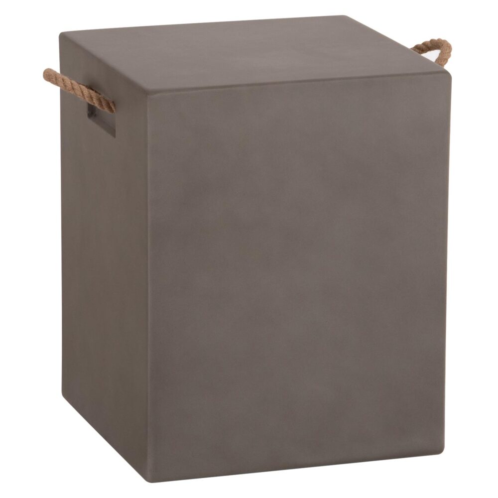 Σκαμπό ZAK Τετράγωνο με Χερούλια σε Γκρί Fiber Cement 36x36x45,5Υεκ Σκαμπό ZAK Τετράγωνο με Χερούλια σε Γκρί Fiber Cement 36x36x45,5Υεκ