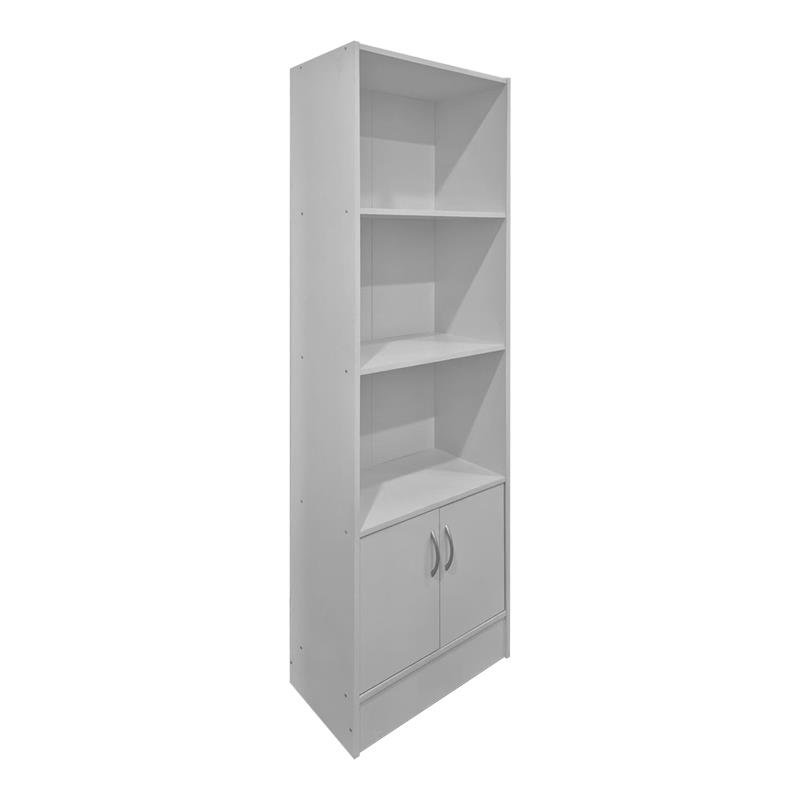 Βιβλιοθήκη Tekaro λευκό 57x33x180εκ
