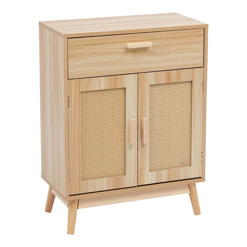 Μπουφές Scandy ξύλο πεύκου - rattan σε φυσική απόχρωση 60x30x80εκ Μπουφές Scandy ξύλο πεύκου - rattan σε φυσική απόχρωση 60x30x80εκ