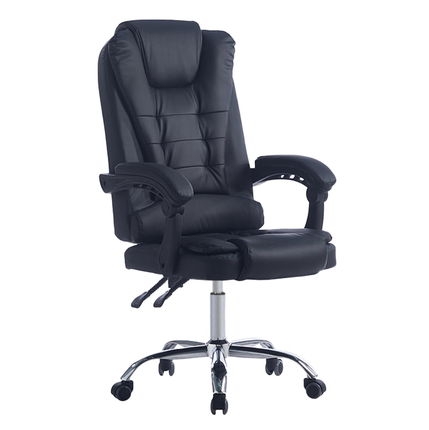 Καρέκλα Γραφείου Διευθυντική KYRON C1221.01 Μαύρο PU - Βάση Χρωμίου 65x46x112Υεκ. Καρέκλα Γραφείου Διευθυντική KYRON C1221.01 Μαύρο PU - Βάση Χρωμίου 65x46x112Υεκ.