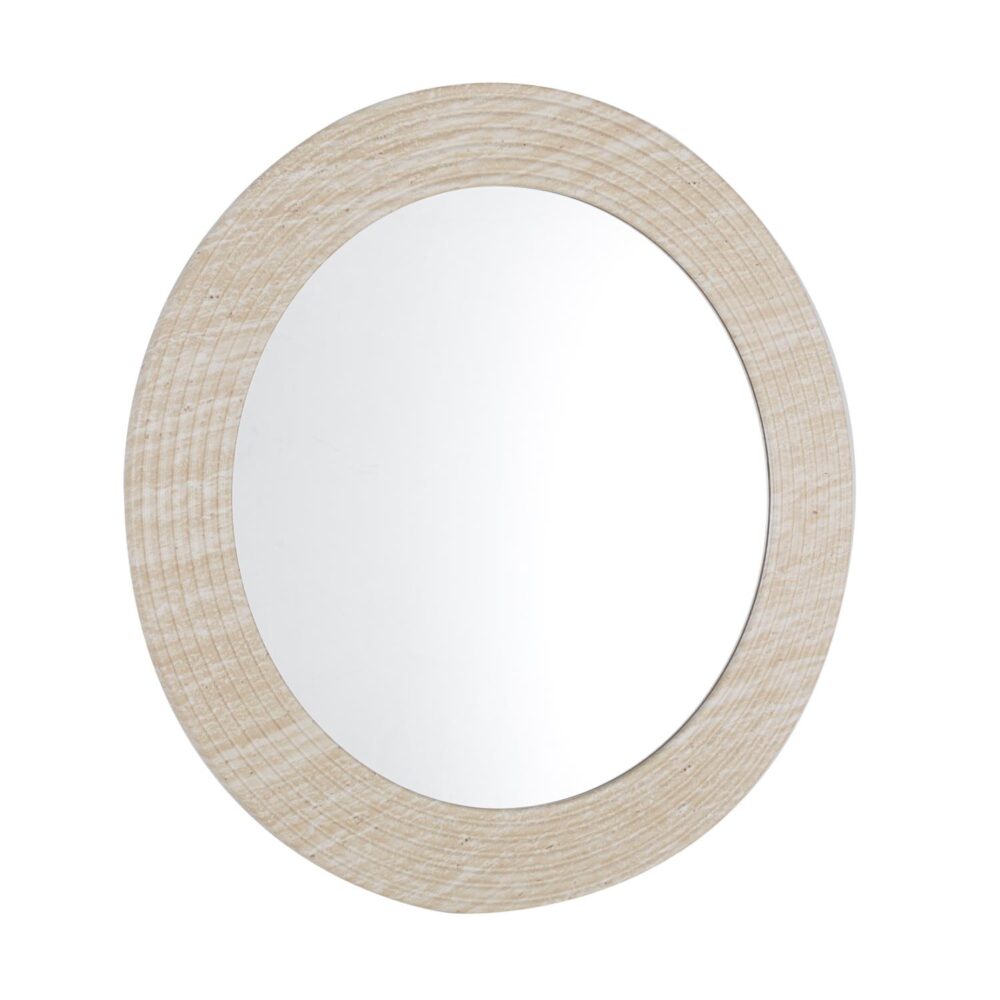 Καθρέπτης Τοίχου FONTE C4880 με πλαίσιο MDF με PVC σε Απόχρωση Τραβερτίνας Φ80εκ. Καθρέπτης Τοίχου FONTE C4880 με πλαίσιο MDF με PVC σε Απόχρωση Τραβερτίνας Φ80εκ.
