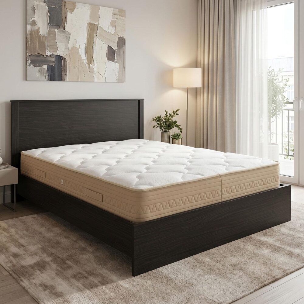 Κρεβάτι με στρώμα Athos Sleepy wenge 160x200εκ Κρεβάτι με στρώμα Athos Sleepy wenge 160x200εκ