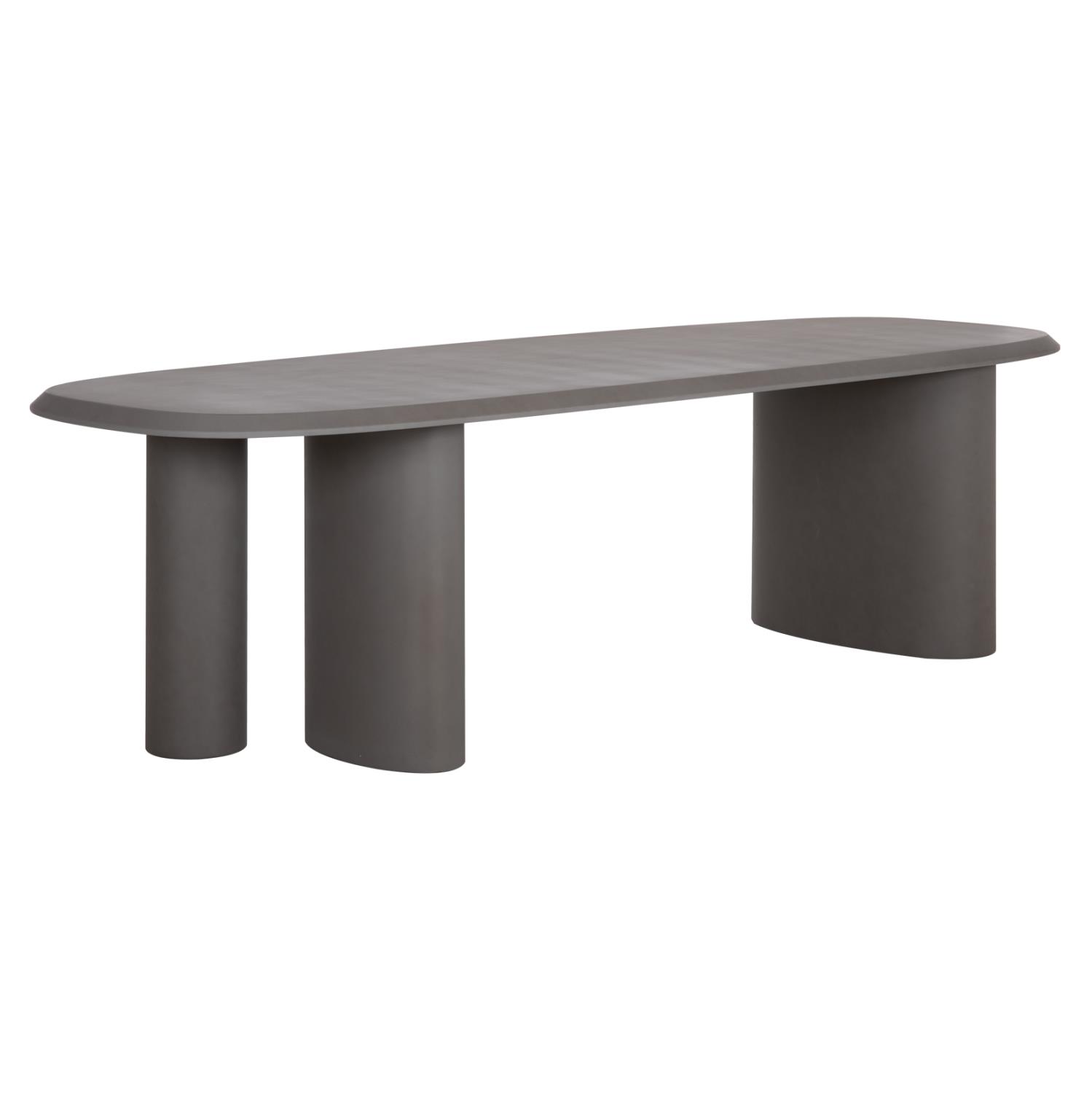 Τραπέζι Τραπεζαρίας GLEN C6598.01 Οβάλ Fiber Cement Γκρι 260x95x75Υεκ. Τραπέζι Τραπεζαρίας GLEN C6598.01 Οβάλ Fiber Cement Γκρι 260x95x75Υεκ.