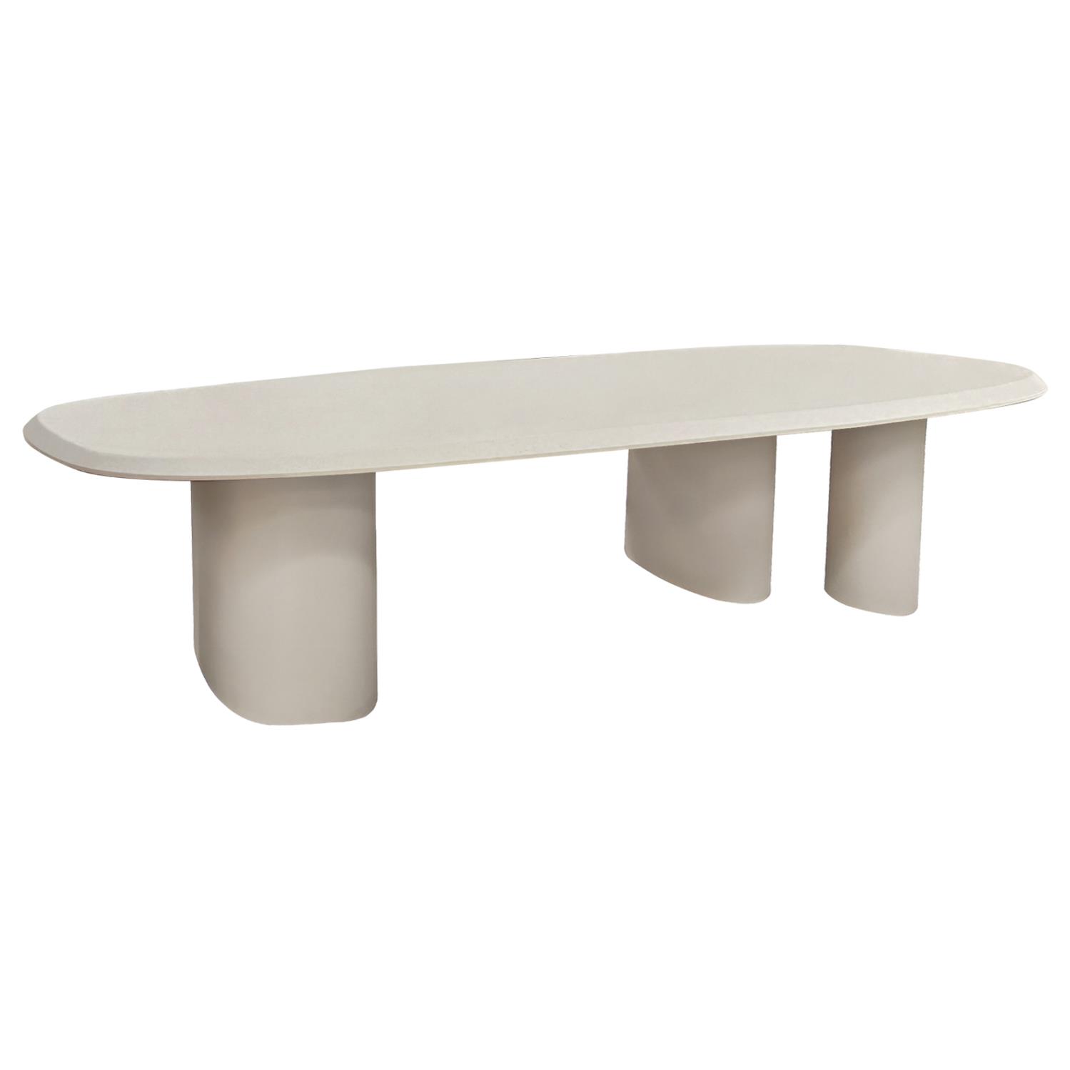 Τραπέζι Τραπεζαρίας GLEN C6598.02 Οβάλ Fiber Cement Μπεζ 260x95x75Υεκ. Τραπέζι Τραπεζαρίας GLEN C6598.02 Οβάλ Fiber Cement Μπεζ 260x95x75Υεκ.