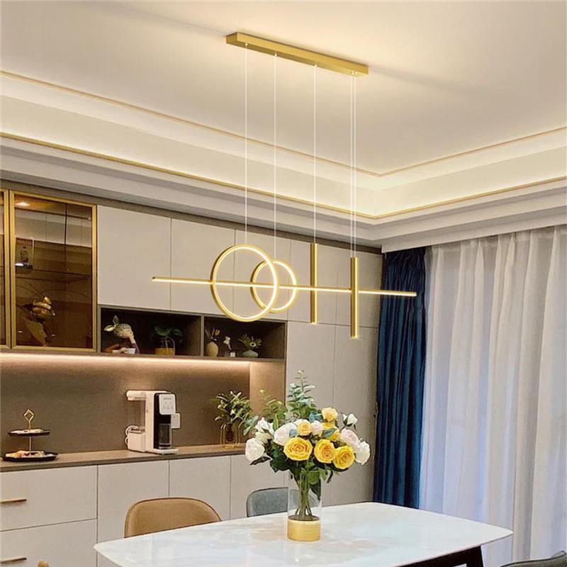 Φωτιστικό οροφής Neron led χρυσό μεταλλικό 100x25x26εκ