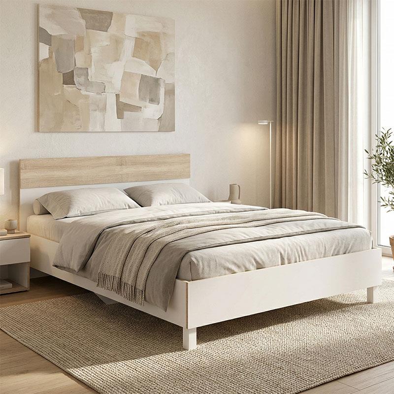 Κρεβάτι διπλό Awell sonoma-λευκό 160x200εκ