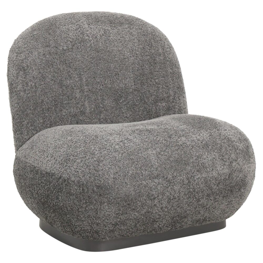 Πολυθρόνα BEANY C9591.01 Γκρί Μπουκλέ Ύφασμα 85x82x77Υ εκ.