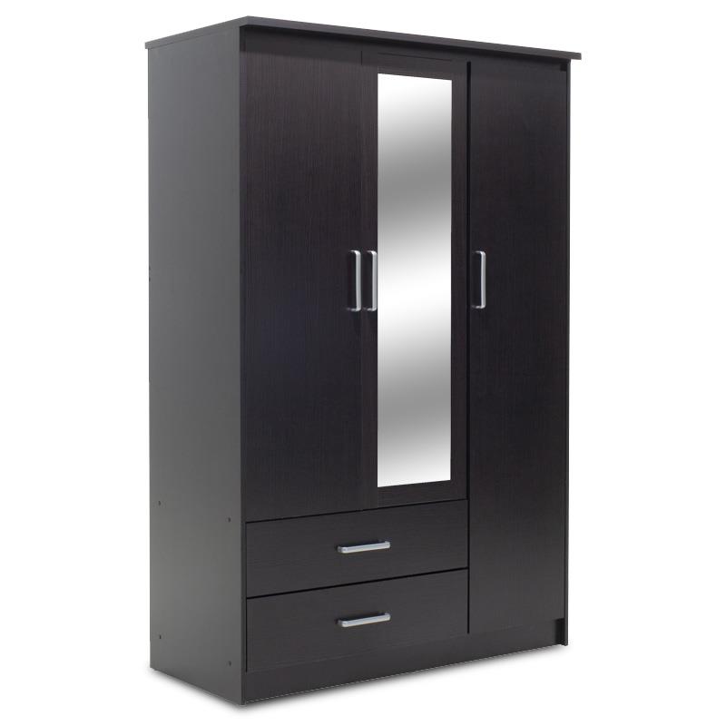 Ντουλάπα ρούχων τρίφυλλη OLYMPUS χρώμα wenge 120x57x183εκ Ντουλάπα ρούχων τρίφυλλη OLYMPUS χρώμα wenge 120x57x183εκ